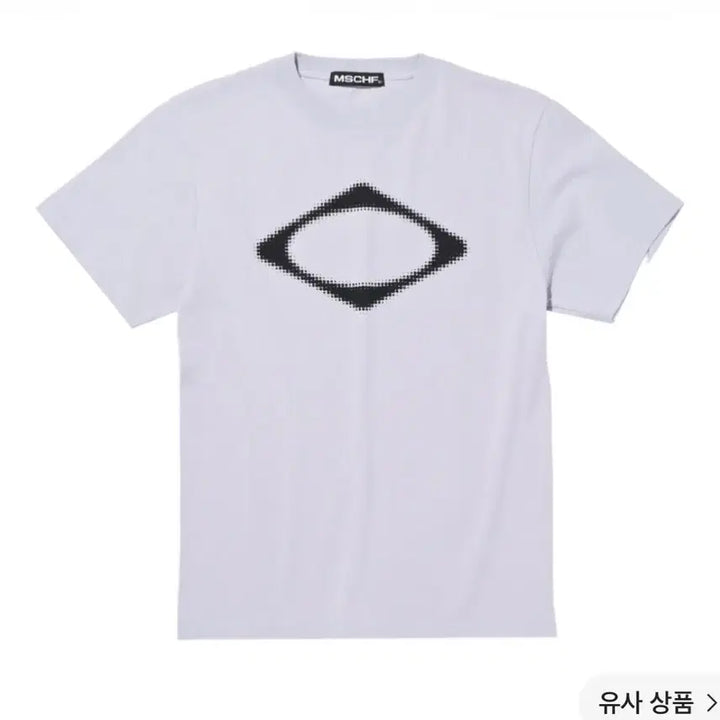 [BUNJANG] Mischief Rhombus Blur T-Shirt Light Blue Grey M / (W) 미스치프 롬버스 블러 티셔츠 라이트 블루 그레이 m