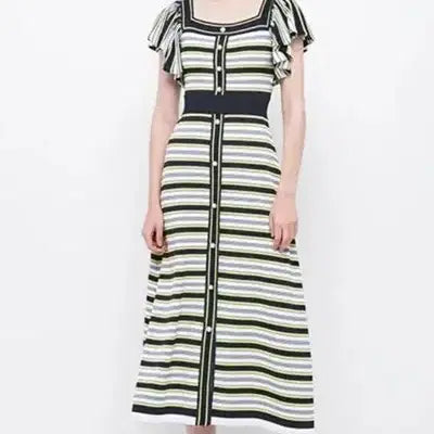 [BUNJANG] EGOIST Striped Knit Dress / 에고이스트 스트라이프 니트 원피스