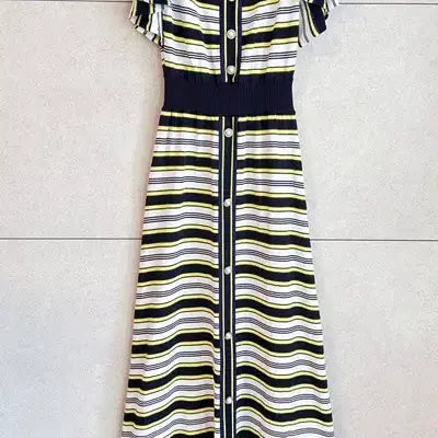[BUNJANG] EGOIST Striped Knit Dress / 에고이스트 스트라이프 니트 원피스