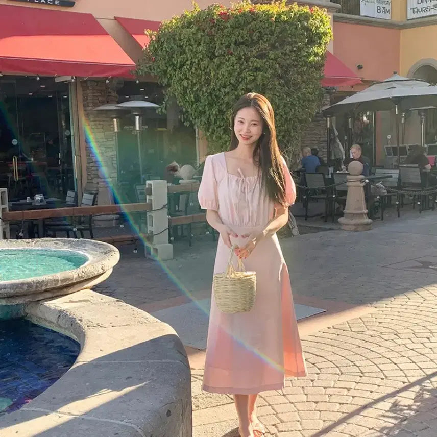 [BUNJANG] GANAESRA Odiner Hans Ribbon Dress / 가내스라 오디네르 한스 리본 원피스 새상품