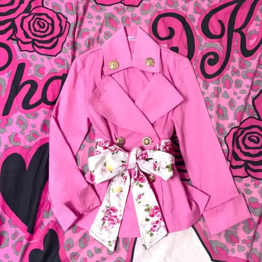 [BUNJANG] Mars Pink Ribbon Jacket / 핑크색 리본 자켓 마즈 mars 갸루 오네갸루 히메 시로키티
