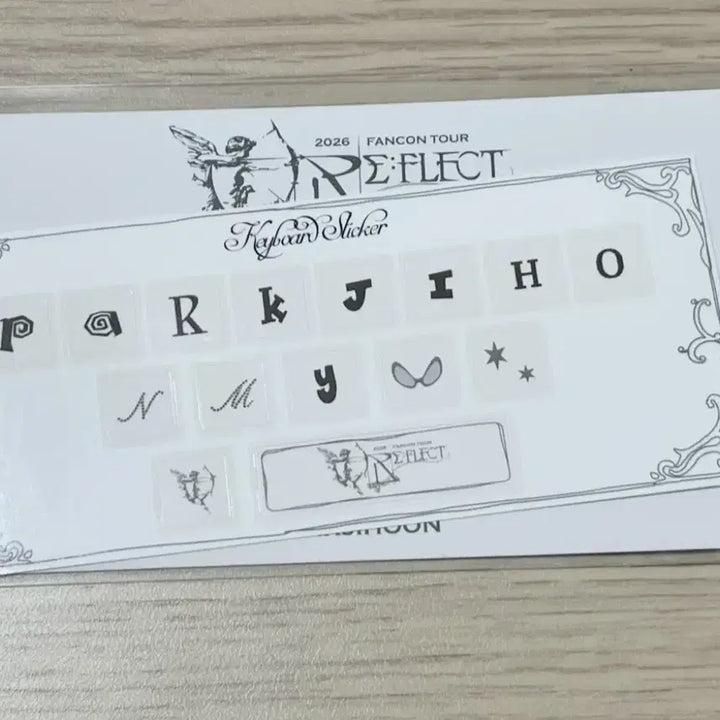 [BUNJANG] Park Jihoon Reflect Fancon MD Keyboard Sticker / 박지훈 리플렉트 팬콘 MD 키보드 스티커