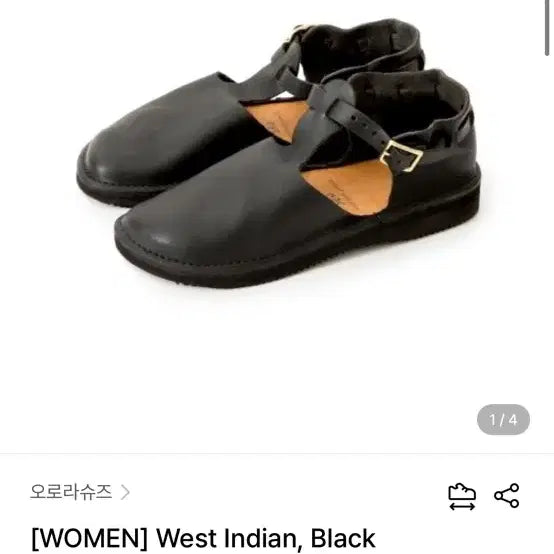 [BUNJANG] Aurora Shoes West Indian Black Leather Loafers Size 6C (230) / 오로라슈주 west indian 웨스트인디언 6c 230