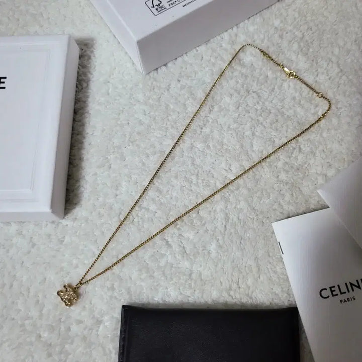 [BUNJANG] Celine Triomphe Rhinestone Necklace / [새상품급/풀구성] 셀린느 트리옹프 라인스톤 목걸이