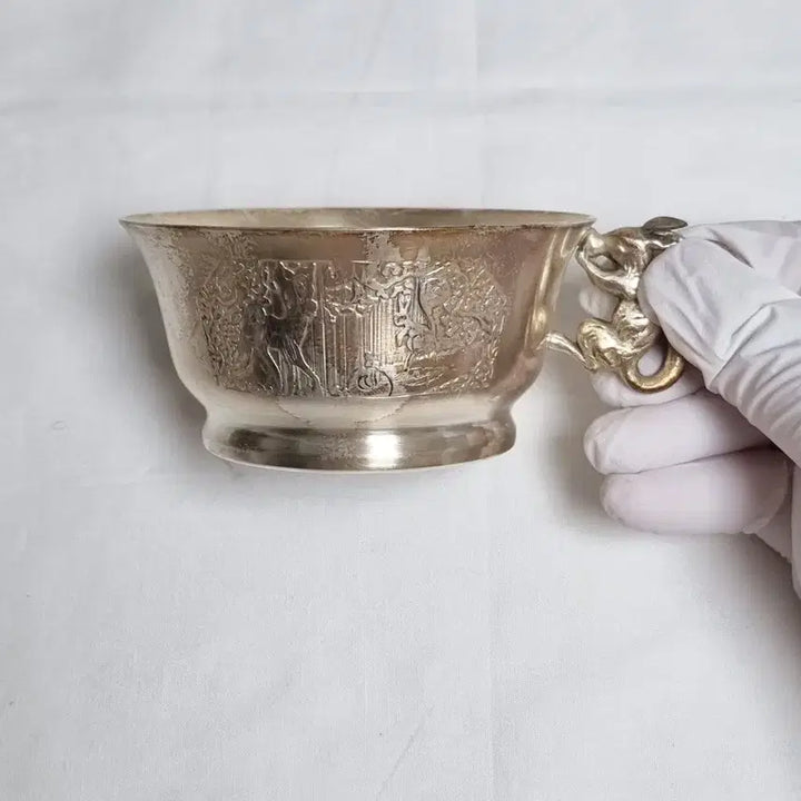 [BUNJANG] Vintage Silver-Plated Cup with Squirrel Handle / 빈티지 실버플레이티드 컵
