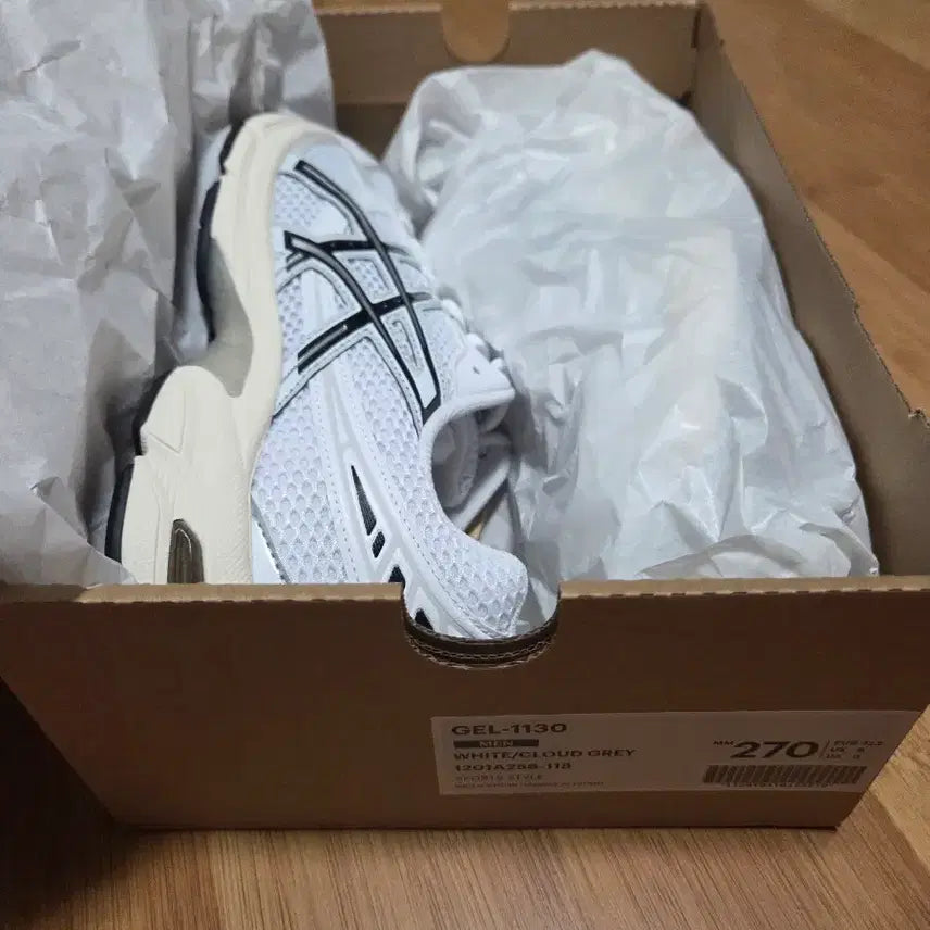 [BUNJANG] ASICS GEL-1130 White Cloud Grey / 아식스 젤 1130 화이트 클라우드그레이 270