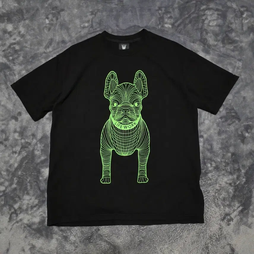 [BUNJANG] Life Work Ladok Print Short Sleeve T-Shirt / (S)라이프워크 라독 프린트 반팔 티셔츠