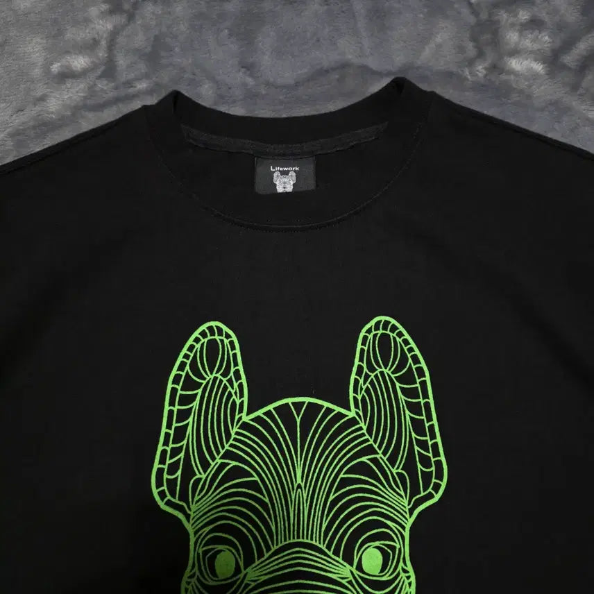 [BUNJANG] Life Work Ladok Print Short Sleeve T-Shirt / (S)라이프워크 라독 프린트 반팔 티셔츠