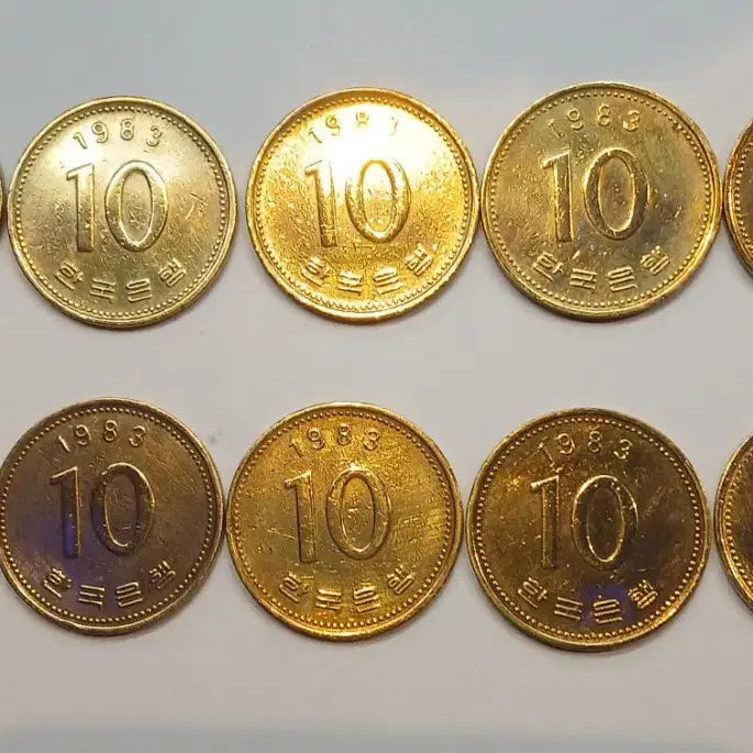 [BUNJANG] 1983 Ten Won Coin Bundle / 1983년 10원 동전 10개 일괄
