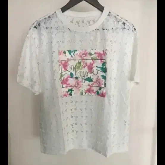 [BUNJANG] New Lace Short Sleeve T-Shirt / [새상품] 레이스 티셔츠
