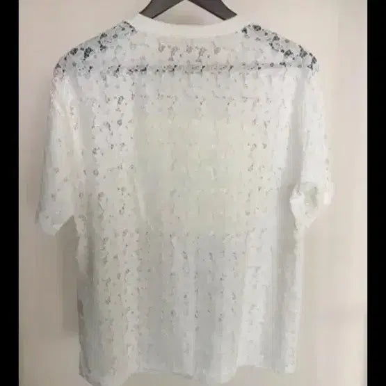 [BUNJANG] New Lace Short Sleeve T-Shirt / [새상품] 레이스 티셔츠