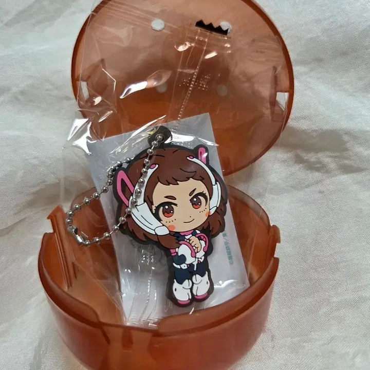 [BUNJANG] My Hero Academia Ochaco Uraraka Gacha Rubber Strap Charm Keychain (Sealed) / [미개봉]나히아 히로아카 우라라카 오챠코 러버스트랩 러버참 키링 가챠