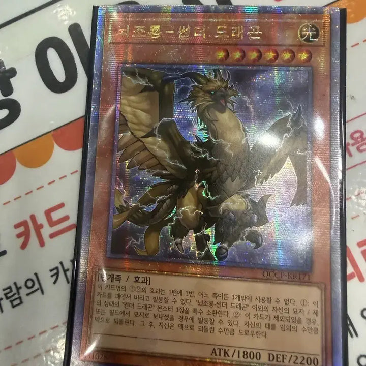 [BUNJANG] Yu-Gi-Oh! Thunder Dragon Card / 뇌조롱 썬더 드래곤 유희왕 카드