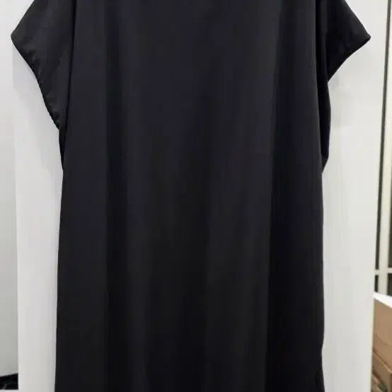 [BUNJANG] Black Pocket Detail Long T-Shirt Dress / 블랙 포켓 포인트 롱티 겸 원피스