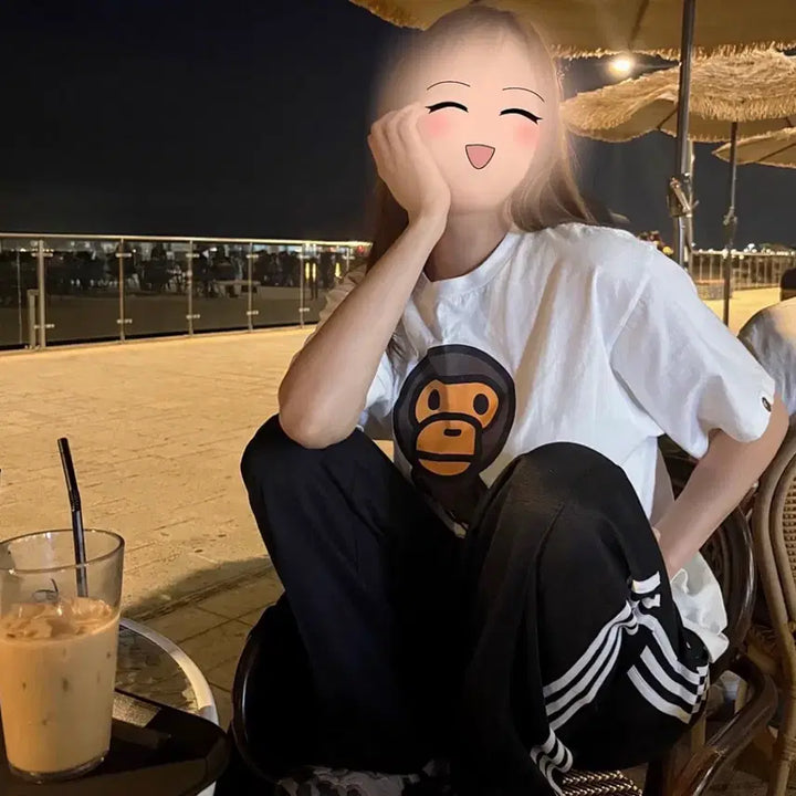 [BUNJANG] BAPE Big Baby Milo T-Shirt White [L] / 베이프 빅 베이비 마일로 티셔츠 화이트 [L]
