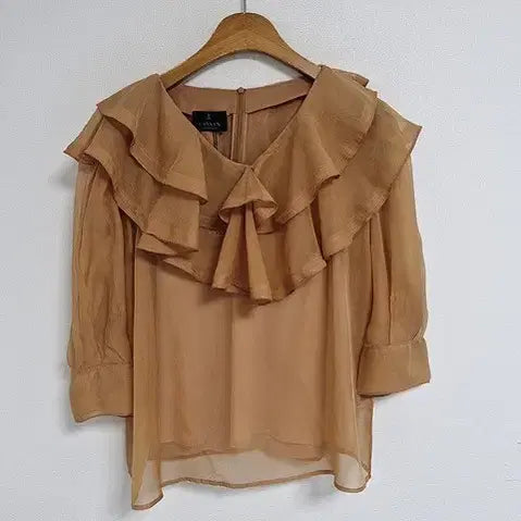 [BUNJANG] LANBANG Ruffle Blouse / 새상품)랑방 프릴 남방