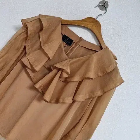 [BUNJANG] LANBANG Ruffle Blouse / 새상품)랑방 프릴 남방