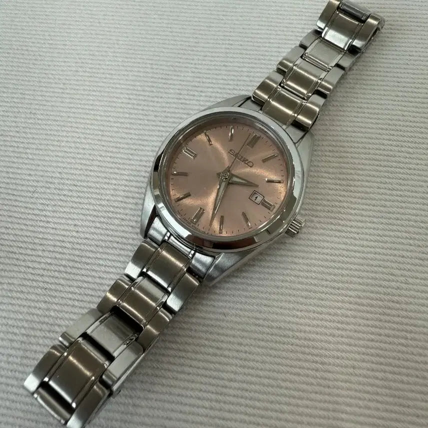 [BUNJANG] Seiko SUR529P1 Metal Watch - Light Pink Dial / 세이코 SUR529P1