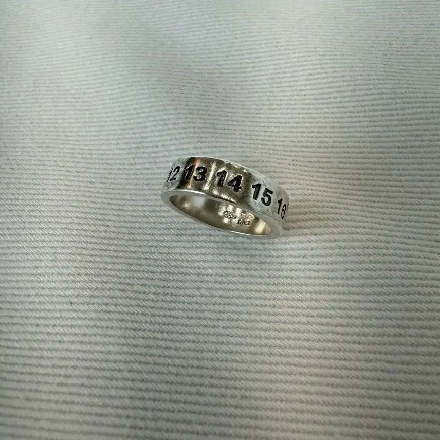 [BUNJANG] Maison Margiela Numbering Ring Silver / 마르지엘라 넘버링 반지