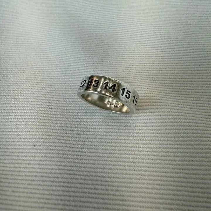 [BUNJANG] Maison Margiela Numbering Ring Silver / 마르지엘라 넘버링 반지