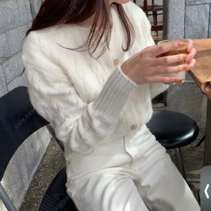 [BUNJANG] Flat Base Mohair Cardigan / 플랫베이스 모헤어가디건(차정원착용)