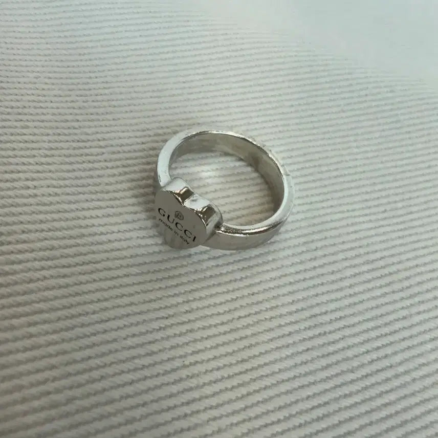 [BUNJANG] Gucci Silver Heart Pendant Ring / 구찌 실버 하트링