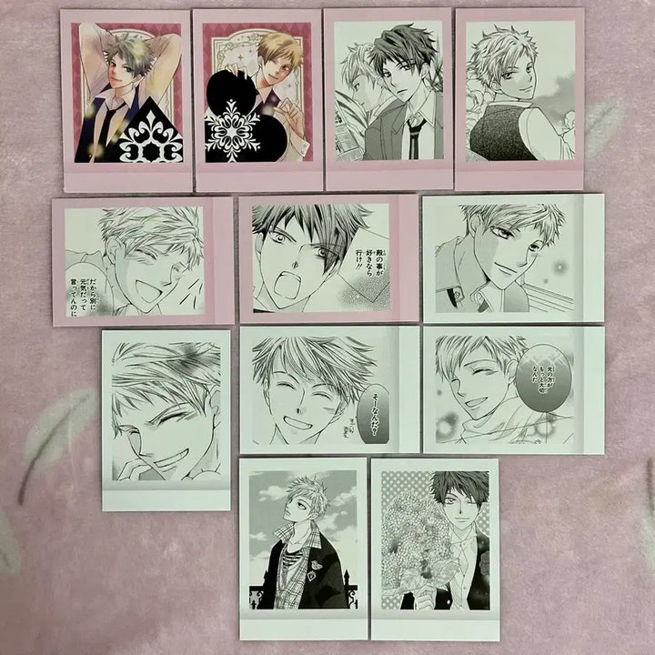 [BUNJANG] Ouran High School Host Club Hikaru Kaoru Original Art Pashacolle Card Bundle Set / 오란고교 호스트부 사교클럽 쌍둥이 히카루 카오루 원화 파샤코레 카드