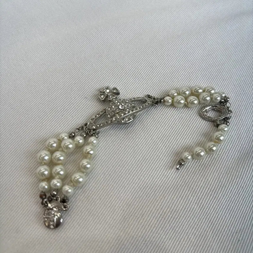 [BUNJANG] Vivienne Westwood Lucris Pearl Bracelet / 비비안 웨스트우드 루크리스 진주 팔찌