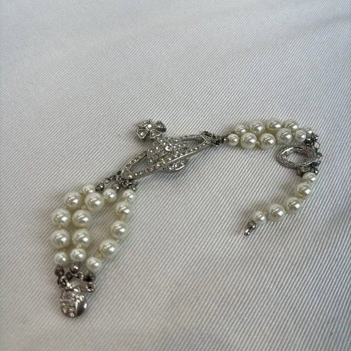 [BUNJANG] Vivienne Westwood Lucris Pearl Bracelet / 비비안 웨스트우드 루크리스 진주 팔찌