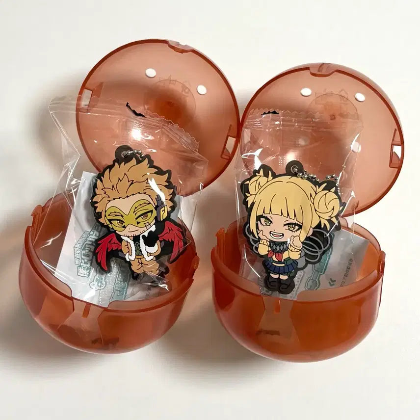 [BUNJANG] My Hero Academia Rubber Strap Gacha Set - Hawks &amp; Toga / 나히아 히로아카 러버 스트랩 가챠 호크스, 토가 세트