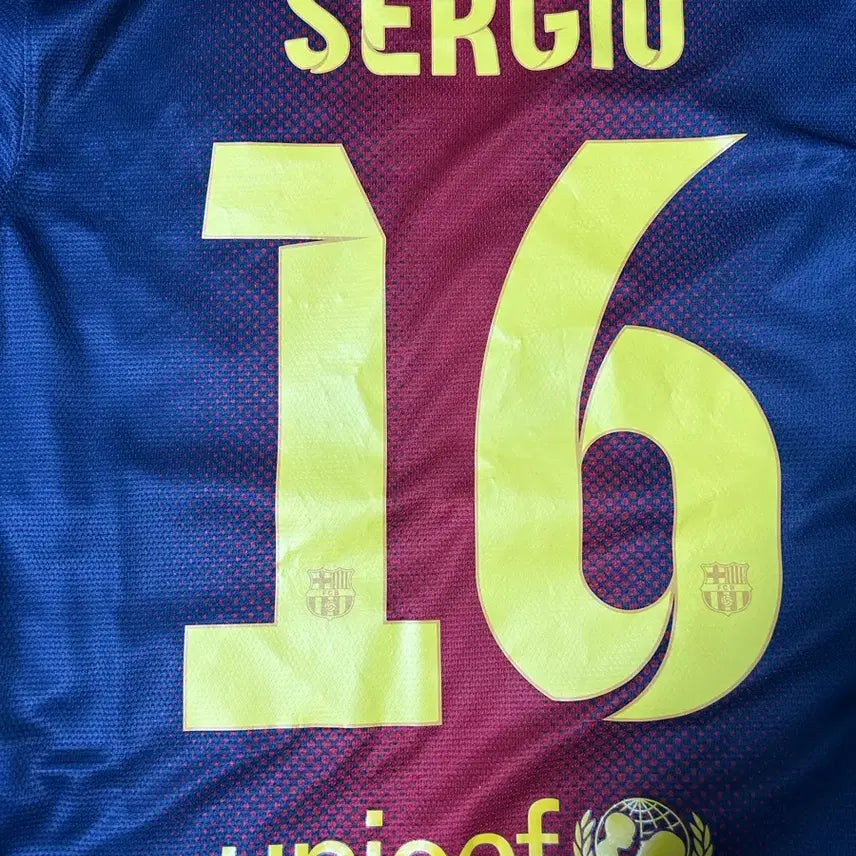 [BUNJANG] FC Barcelona 2012-13 Sergio Busquets Home Jersey (Size S) / 12-13 바르셀로나 부스케츠 유니폼