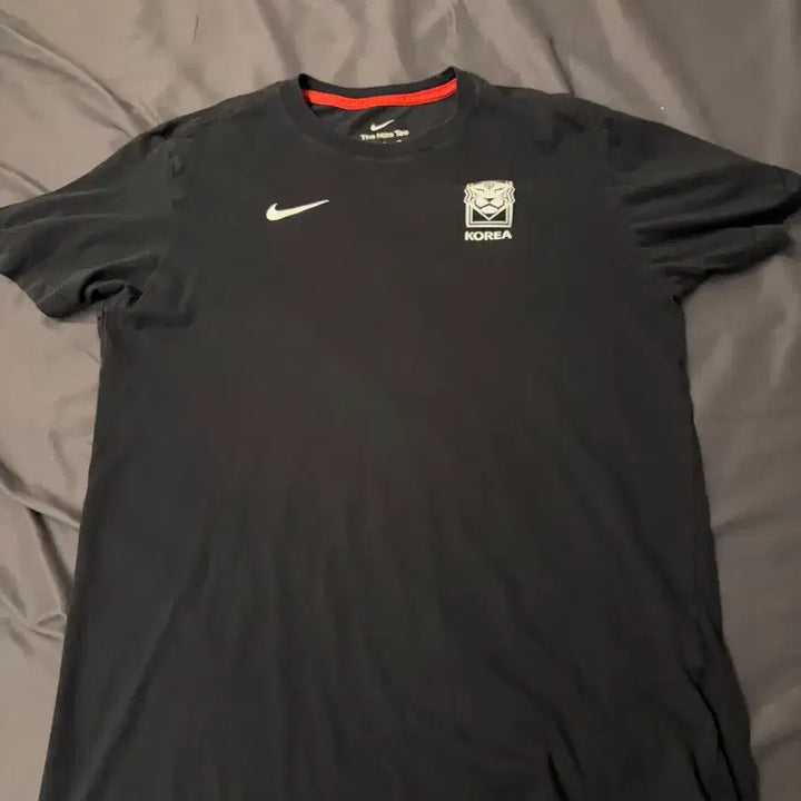 [BUNJANG] Nike Korea Football Short Sleeve Jersey Black / 나이키 코리아 축구 유니폼 반팔 검정