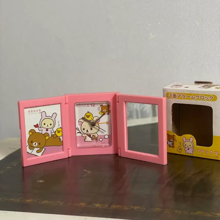 [BUNJANG] Rilakkuma 3-Sided Mirror Clock / 레어) 리락쿠마 3면 거울 시계