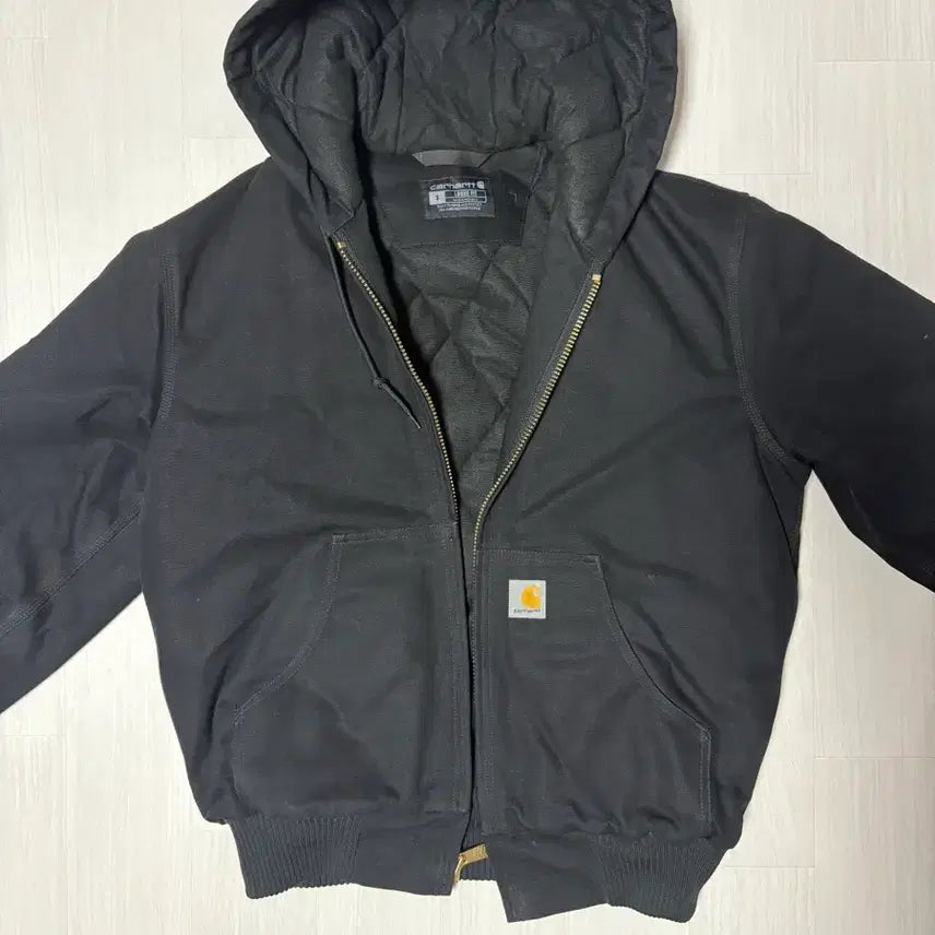 [BUNJANG] Carhartt Quilted Lining Active Jacket Black S Loose Fit 0J0140 / 칼하트 퀼팅 안감 액티브 자켓 블랙 S 루즈핏 0J0140