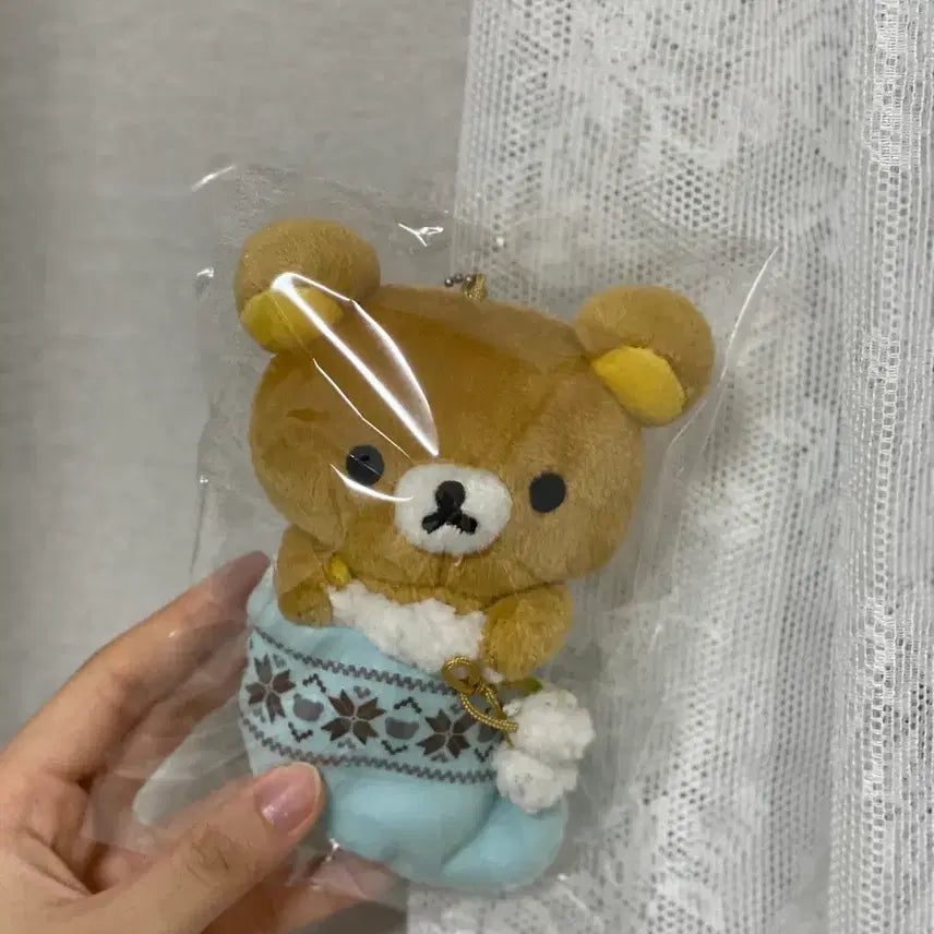 [BUNJANG] Rilakkuma Socks Doll Keychain / 리락쿠마 양말 인형 키링