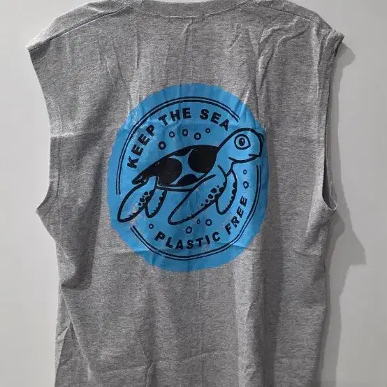 [BUNJANG] OAKLY The See Short Sleeve Sleeveless T-Shirt / OAKLY 더 씨 반팔 민소매 그레이(남녀공용)