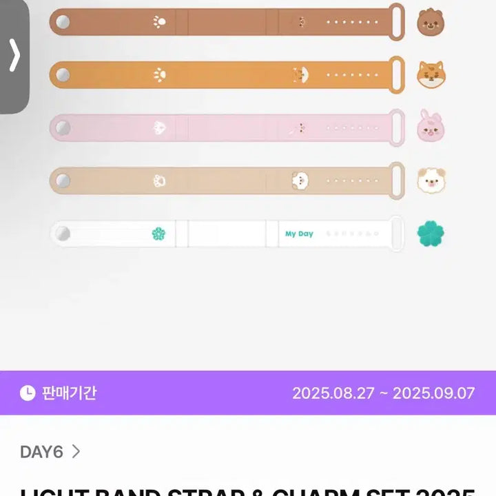 [BUNJANG] DAY6 Light Band Strap / DAY6 라이트 밴드 스트랩 쁘멀케