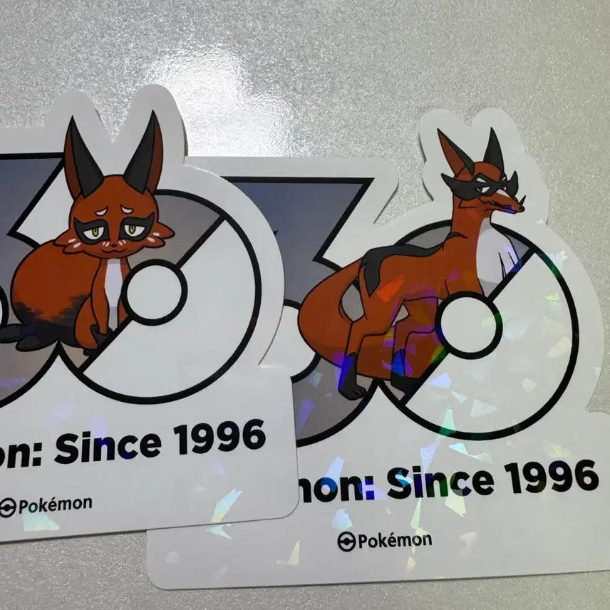 [BUNJANG] Pokemon 30th Anniversary Logo Sticker / 포켓몬 30주년 로고스티커 훔처우 폭슬라이