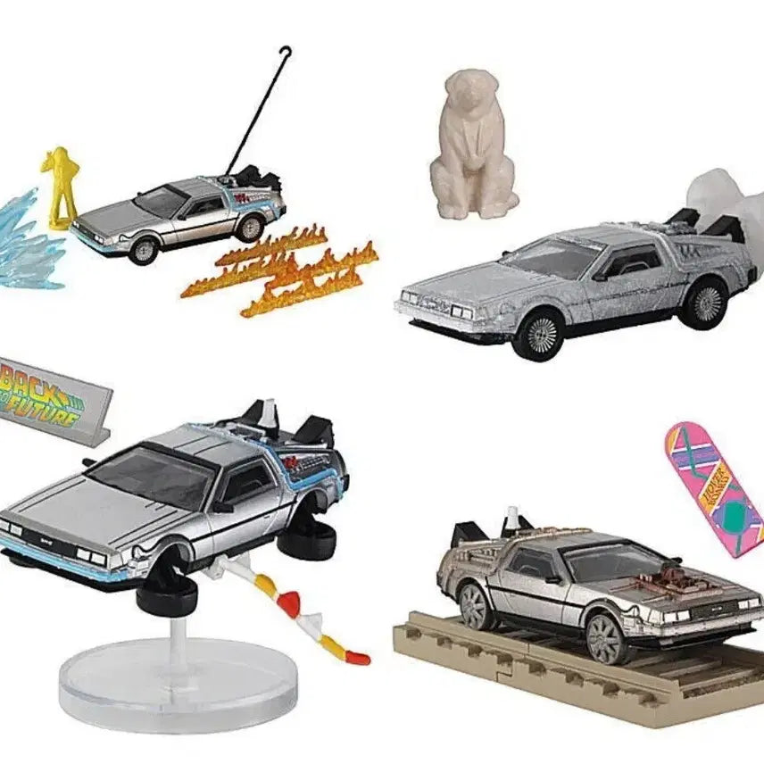 [BUNJANG] Takara Tomy Back to the Future DeLorean 2nd Gen 2nd Edition Full Set (4 Types) / 타카라토미 백투더퓨처 드로리안 2세대 2차 에디션 4종 풀