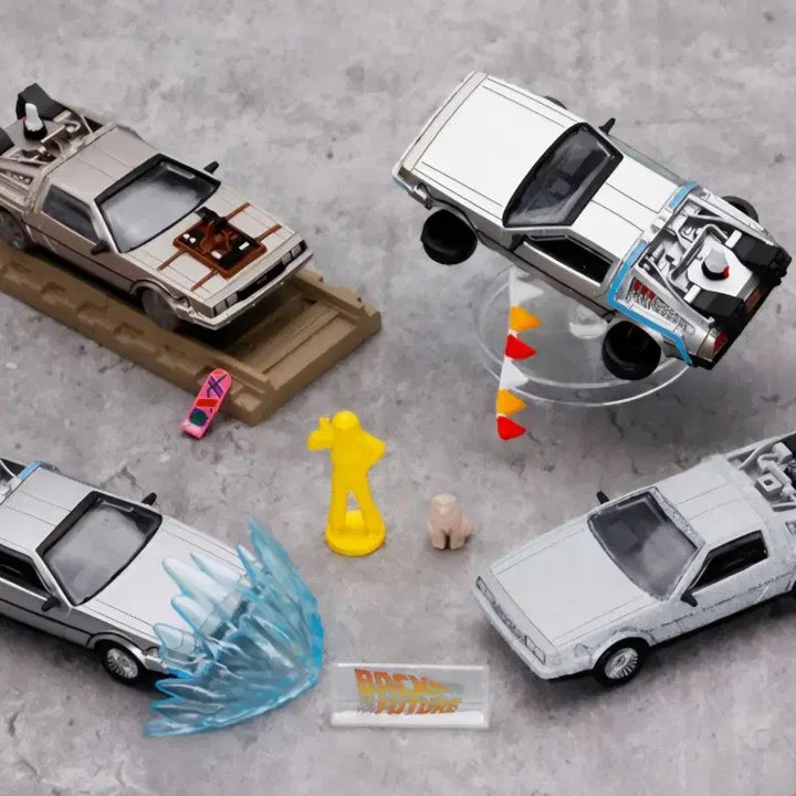 [BUNJANG] Takara Tomy Back to the Future DeLorean 2nd Gen 2nd Edition Full Set (4 Types) / 타카라토미 백투더퓨처 드로리안 2세대 2차 에디션 4종 풀