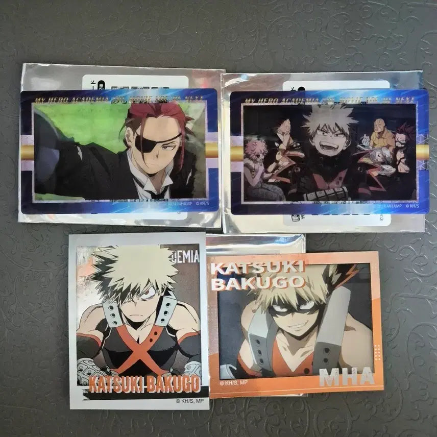 [BUNJANG] My Hero Academia Bakugo Julio Clear Card &amp; Hologram Sticker Bundle / 히로아카 바쿠고 줄리오 클리어카드 홀로그램스티커 일괄 나히아