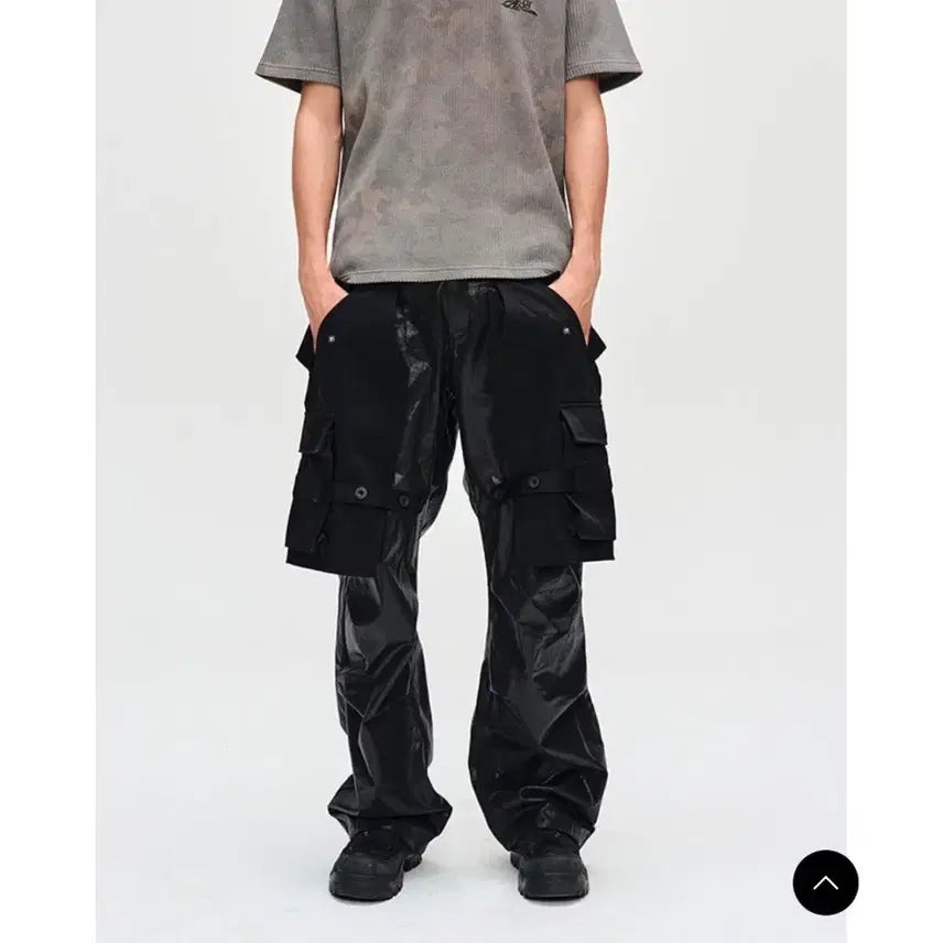 [BUNJANG] Andersson Bell Raptor Layered Cargo Pants Black / ADSB 앤더슨벨 랩터 레이어드 카고 팬츠 블랙(새상품)