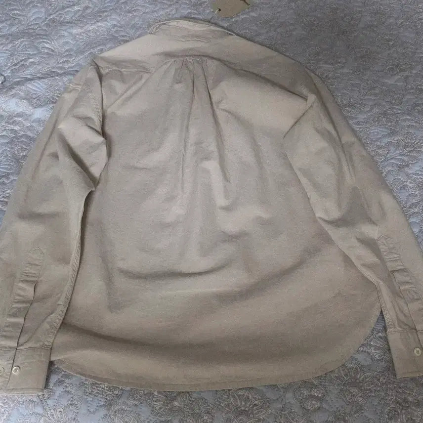 [BUNJANG] Roughside Shirring Shirt Oatmeal Size 1 / 러프사이드 셔링 셔츠 오트밀 1사이즈