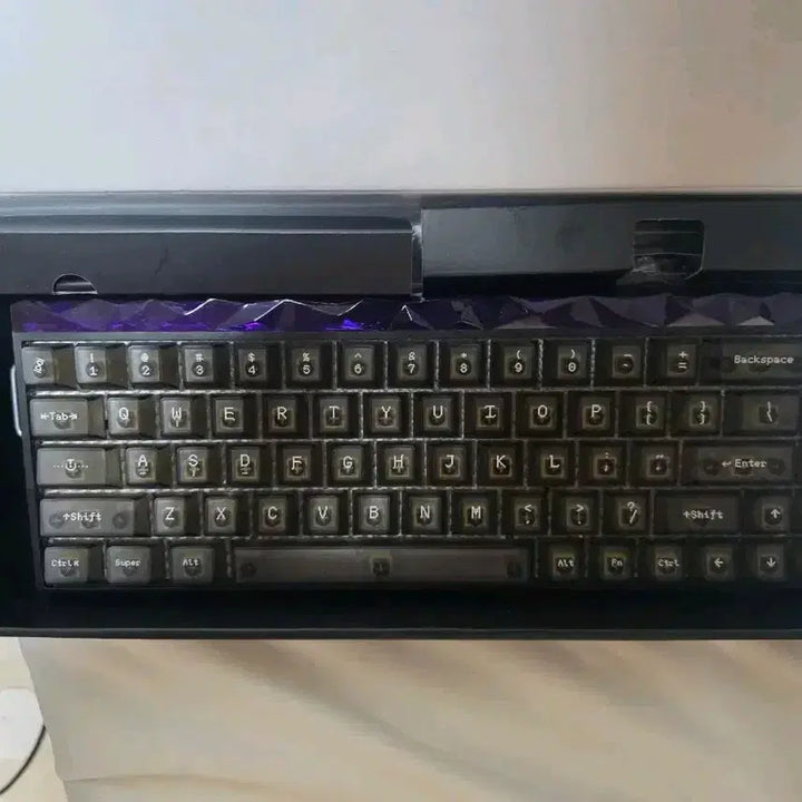 [BUNJANG] Aula Hero68HE Magnetic Switch Jade King Mist Black Keyboard / aula(독거미) hero68HE 자석축 제이드킹 미스트블랙 키보드