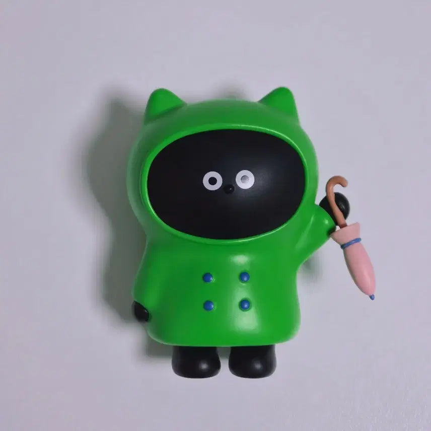 [BUNJANG] Varietysum With Cat Friends Green Raincoat Figure / 버라이어티숨 VARIETYSUM WITH CAT FRIENDS
