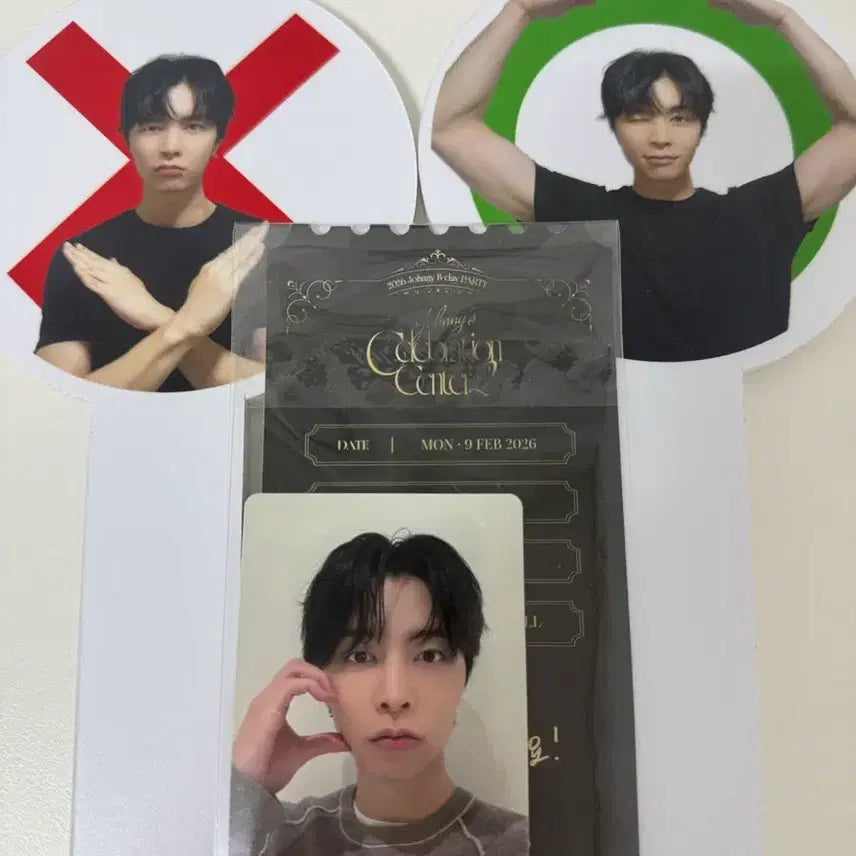 [BUNJANG] NCT Johnny Birthday Party Entrance Photocard, Ticket, and OX Panel Set / 쟈니 생일파티 입장포카 / 낮공