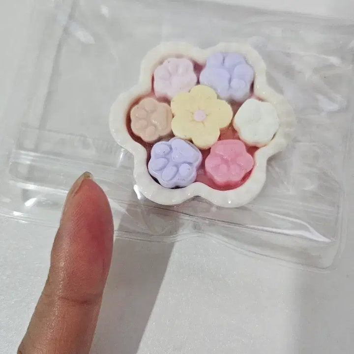 [BUNJANG] Mini Mallangyi Pastel Flower and Paw Print Squishy / 해외제품 미니말랑이 반택무료배송