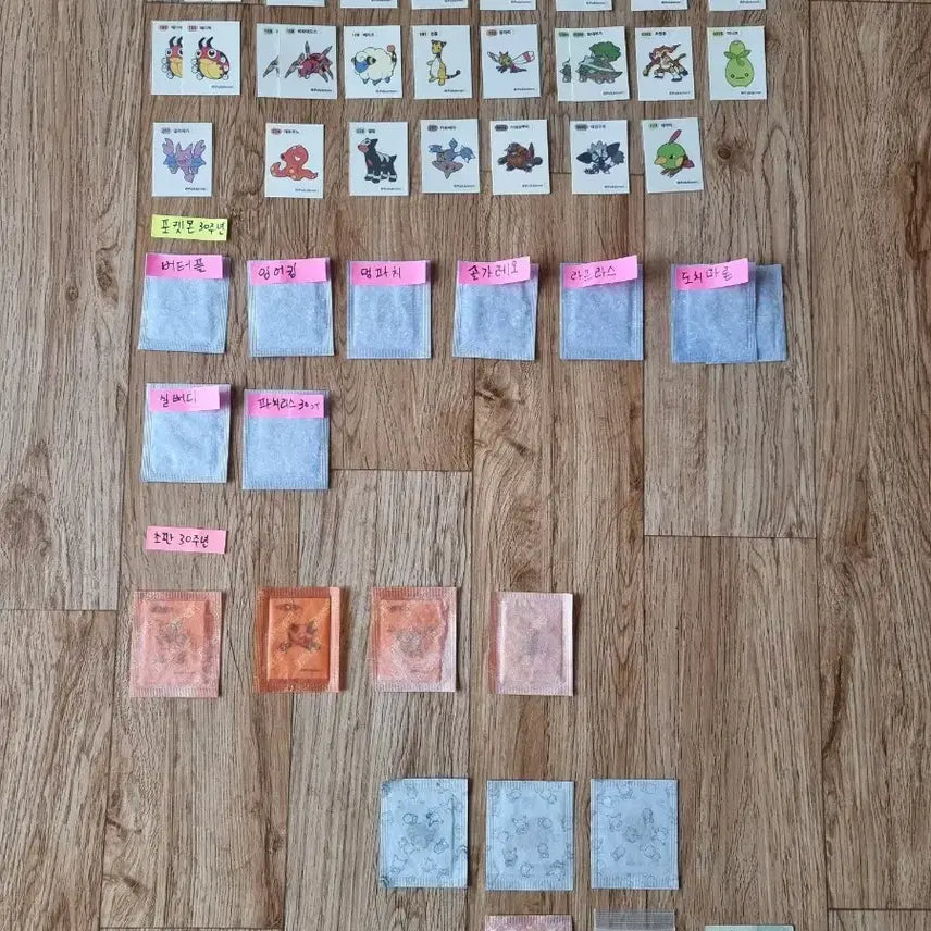 [BUNJANG] Pokemon Stickers (Tti-busil) Collection Sale / 포켓몬스터 스티커 띠부씰 모음판매