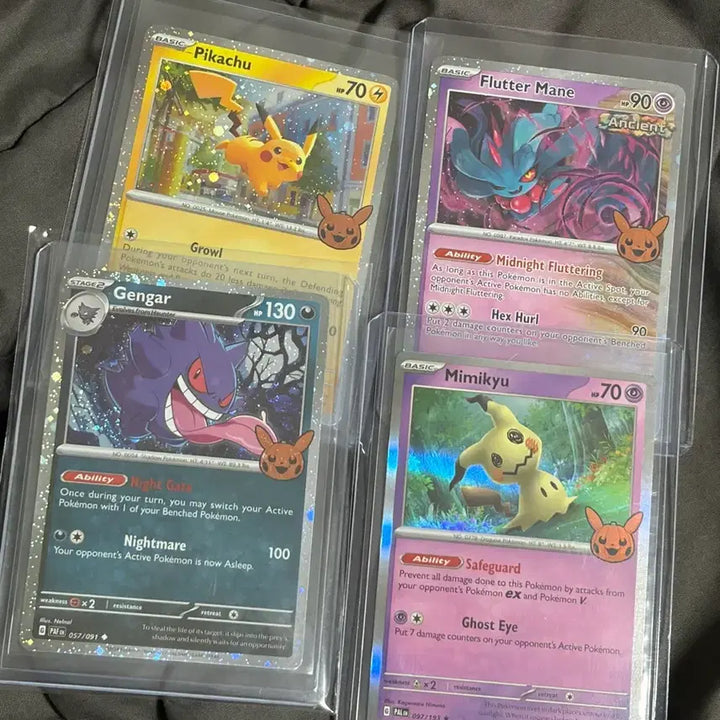 [BUNJANG] Pokemon Halloween Phantom, Pikachu, Mimikyu, Drapion-V, Mega Rayquaza SAR, Greninja AR Cards / 할로윈 팬텀, 피카츄, 따라큐, 날치머, 메가드래캄 sar, 개굴반장ar