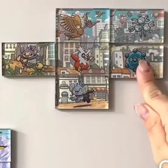 [BUNJANG] Pokemon Card Magnet Making Set - 6 Cards / 포켓몬 카드 마그넷 자석 만들기 6장 세트